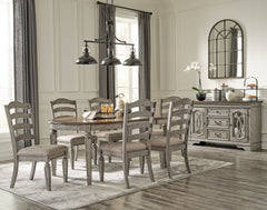 Lodenbay Dining Table and 6 Chairs with Storage - furniture place usa