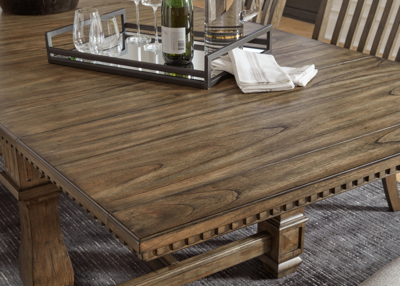 Markenburg Dining Table and 8 Chairs - PKG014202 - furniture place usa