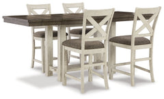 Brewgan Counter Height Dining Table and 4 Barstools - furniture place usa