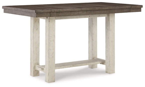 Brewgan Counter Height Dining Table and 8 Barstools - furniture place usa