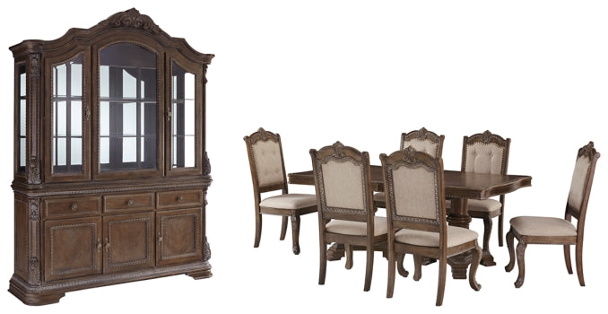 Charmond Dining Table and 6 Chairs with Storage - PKG002290 - furniture place usa