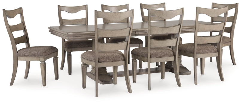 Lexorne Dining Table and 8 Chairs - furniture place usa