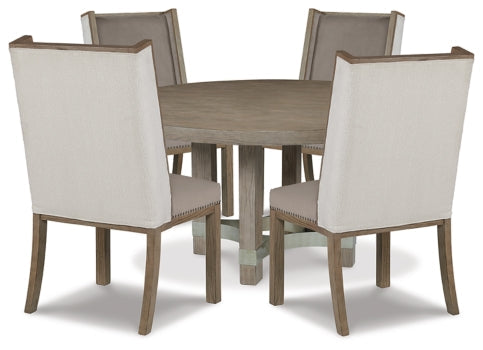 Chrestner Dining Table and 4 Chairs - PKG014004 - furniture place usa