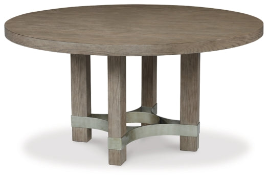 Chrestner Dining Table and 6 Chairs with Storage - furniture place usa