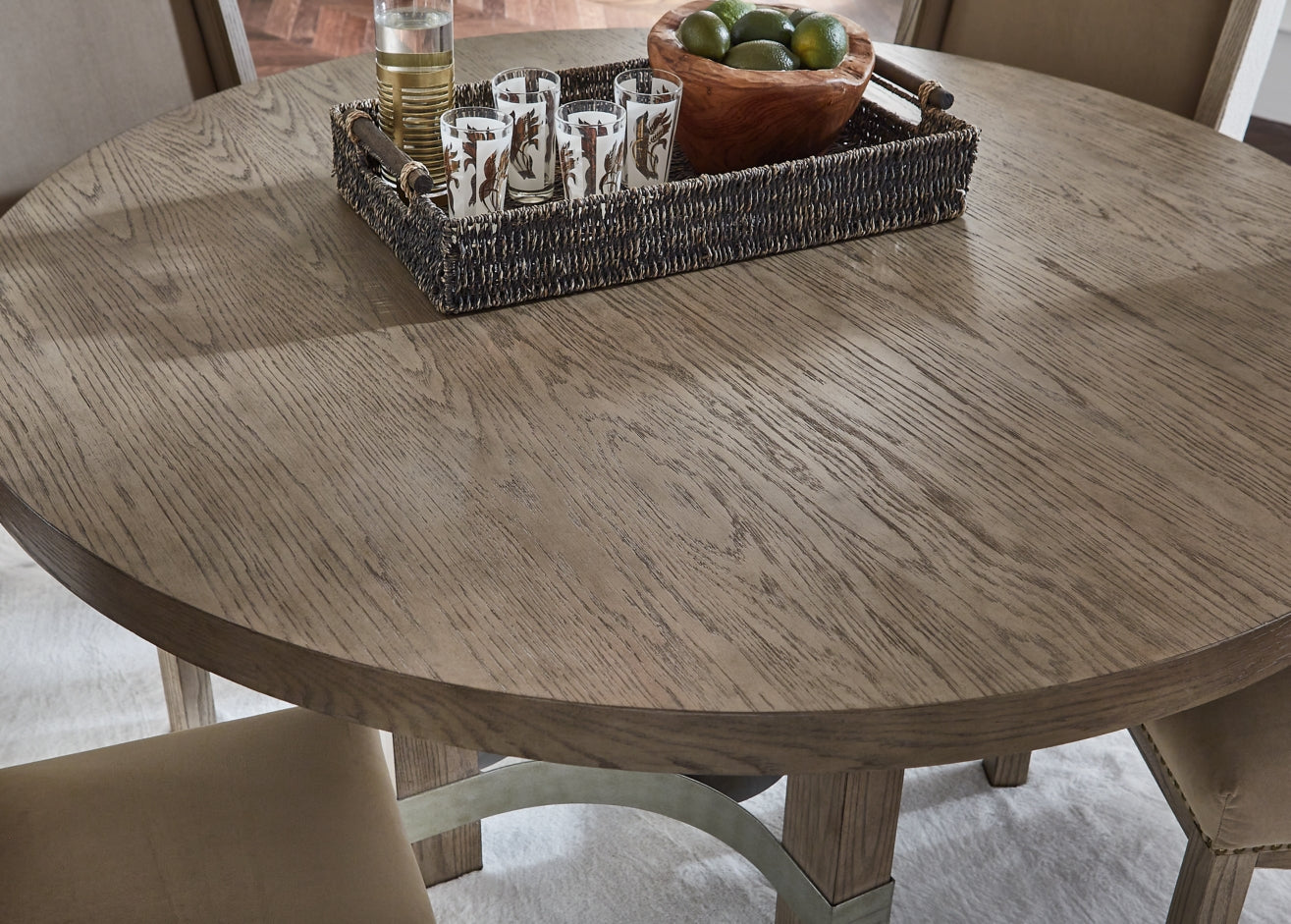 Chrestner Dining Table and 6 Chairs with Storage - furniture place usa