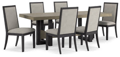 Foyland Dining Table and 6 Chairs - furniture place usa