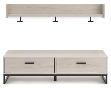 Socalle Bench with Coat Rack - furniture place usa