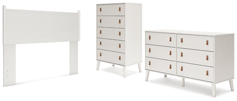 Aprilyn Queen Panel Headboard with Dresser and Chest - furniture place usa