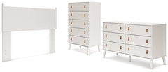 Aprilyn Queen Panel Headboard with Dresser and Chest - furniture place usa