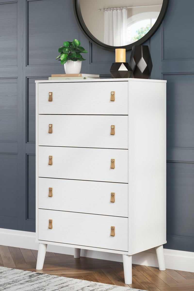 Aprilyn Twin Bookcase Headboard with Dresser and Chest - furniture place usa
