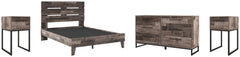 Neilsville Queen Platform Bed with Dresser and 2 Nightstands - PKG009086 - furniture place usa