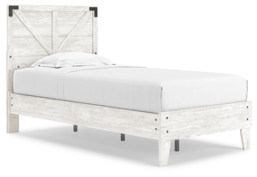 Shawburn Twin Crossbuck Panel Platform Bed - furniture place usa
