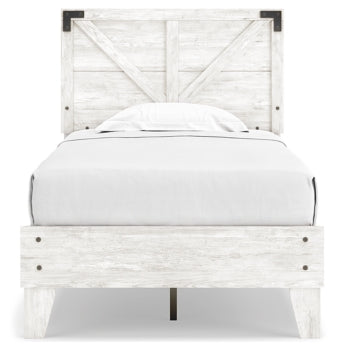 Shawburn Twin Crossbuck Panel Platform Bed - furniture place usa