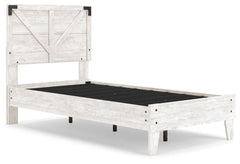 Shawburn Twin Crossbuck Panel Platform Bed - furniture place usa