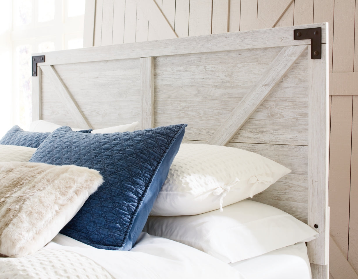 Shawburn Queen Crossbuck Panel Headboard - furniture place usa