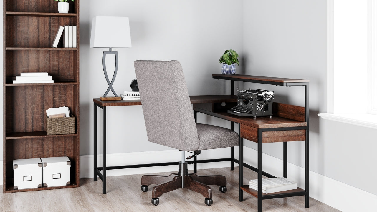 Camiburg Home Office L-Desk with Storage - furniture place usa