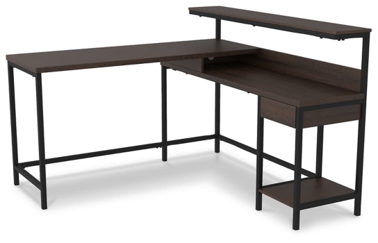 Camiburg Home Office L-Desk with Storage - furniture place usa