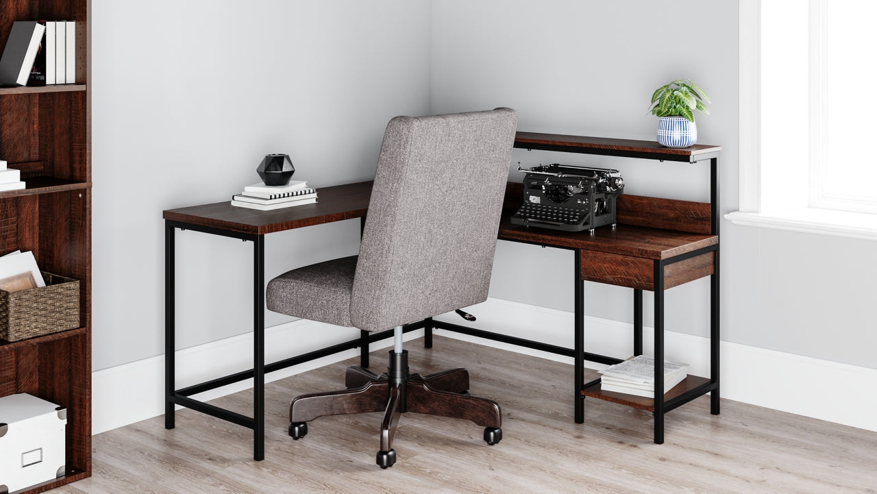 Camiburg Home Office L-Desk with Storage - furniture place usa