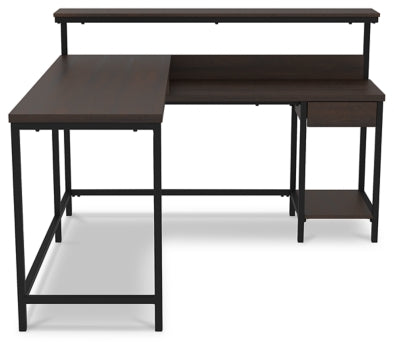 Camiburg Home Office L-Desk with Storage - furniture place usa