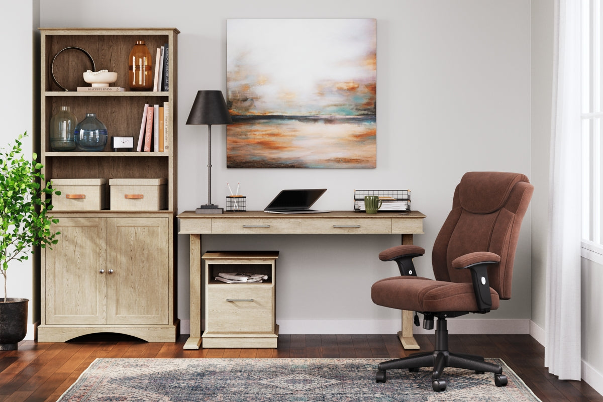 Elmferd Home Office Desk and Storage - PKG014859 - furniture place usa