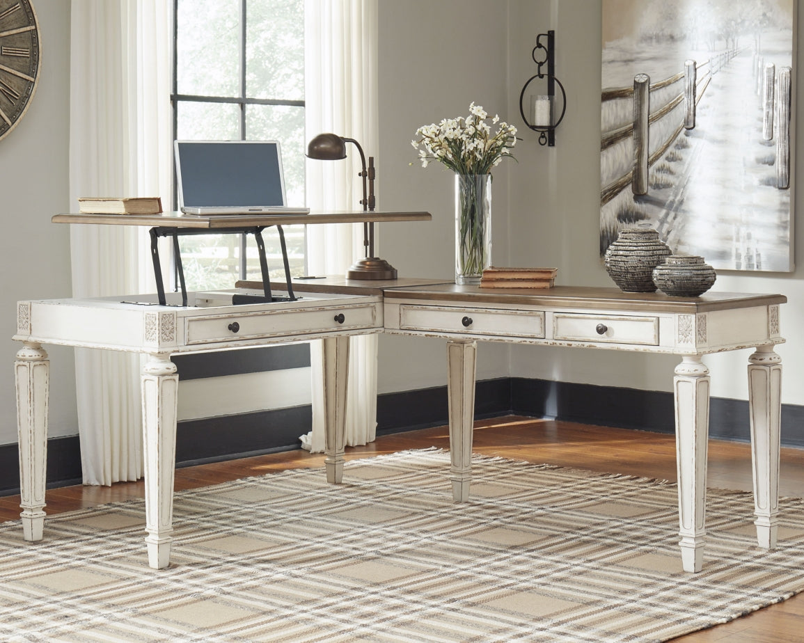 Realyn 2-Piece Home Office Lift Top Desk - furniture place usa