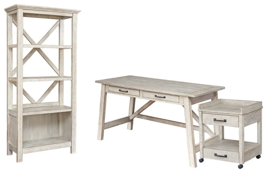 Carynhurst Home Office Desk and Storage - PKG008042 - furniture place usa