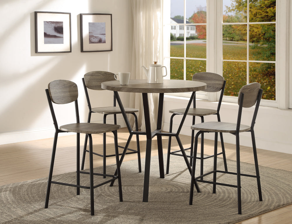 BLAKE 5-PK ROUND COUNT. HT. DINETTE - furniture place usa