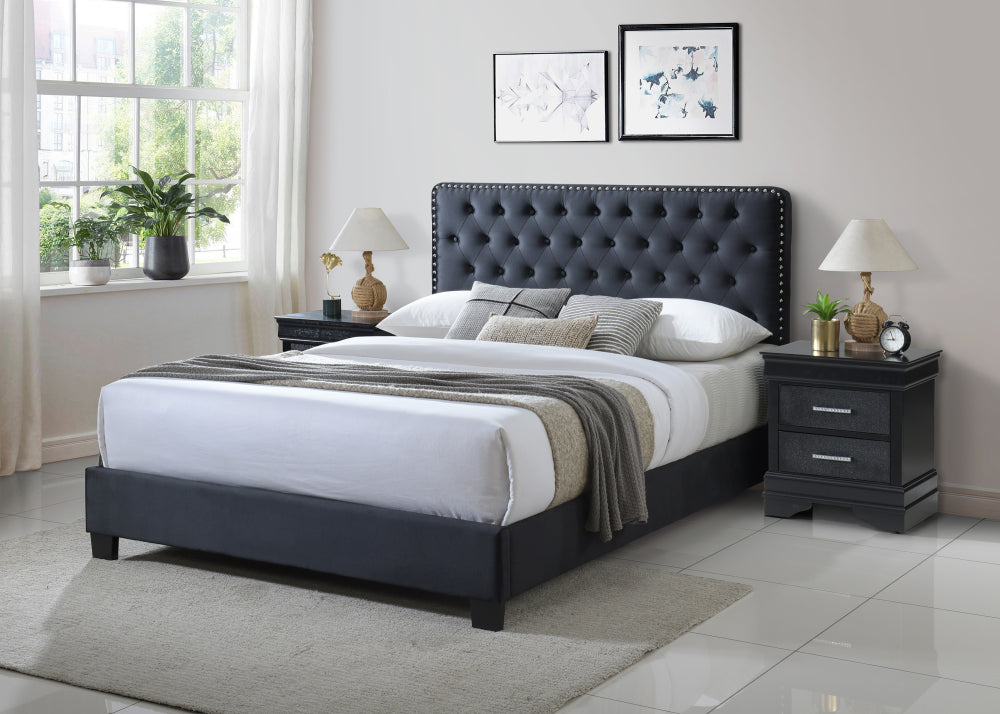 EZRA QUEEN HEADBOARD/FOOTBOARD, EZRA /QUEEN RAIL - furniture place usa