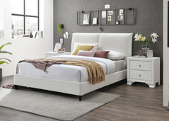 JENN QUEEN BOUCLE HEADBOARD/FOOTBOA, JENN /QUEEN BOUCLE RAIL CHARCOA - furniture place usa