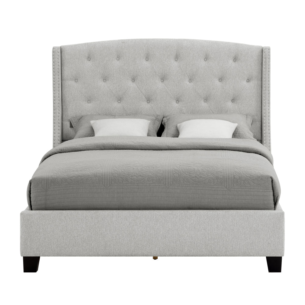 EVA KING HEADBOARD/FOOTBOARD -DOVE, EVA KING/ RAIL -DOVE - furniture place usa