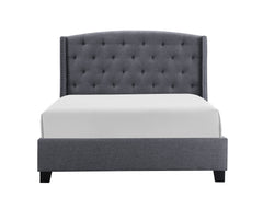 EVA QUEEN HEADBOARD/FOOTBOARD -GREY, EVA /QUEEN RAIL -DOVE - furniture place usa