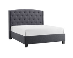 EVA QUEEN HEADBOARD/FOOTBOARD -GREY, EVA /QUEEN RAIL -DOVE - furniture place usa