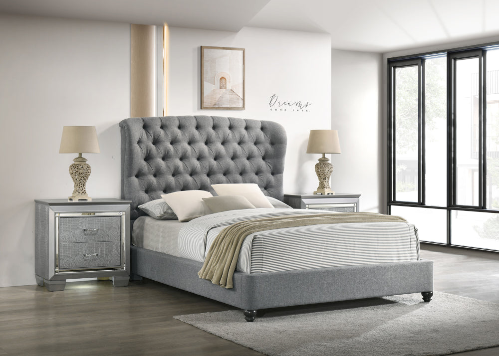 LINDA QUEEN HEADBOARD/FOOTBOARD, LINDA /QUEEN RAIL - furniture place usa