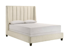 AGNES KING/QUEEN BOUCLE RAIL WHITE, AGNES QUEEN HB/FB BOUCLE WHITE, AGNES /QUEEN BOUCLE RAIL WHITE - furniture place usa