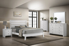 EVAN KING HEADBOARD/FOOTBOARD WHITE, EVAN KING RAIL WHITE - furniture place usa