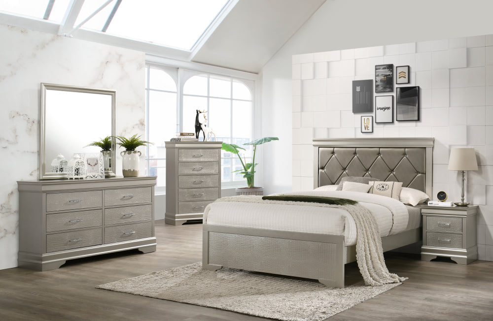 AMALIA QUEEN HEADBOARD/FOOTBOARD, AMALIA /QUEEN RAIL - furniture place usa