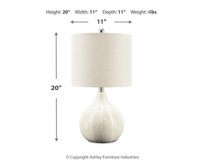 Rainermen Table Lamp - furniture place usa
