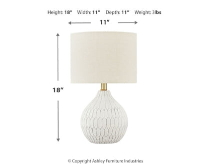 Wardmont Table Lamp - furniture place usa