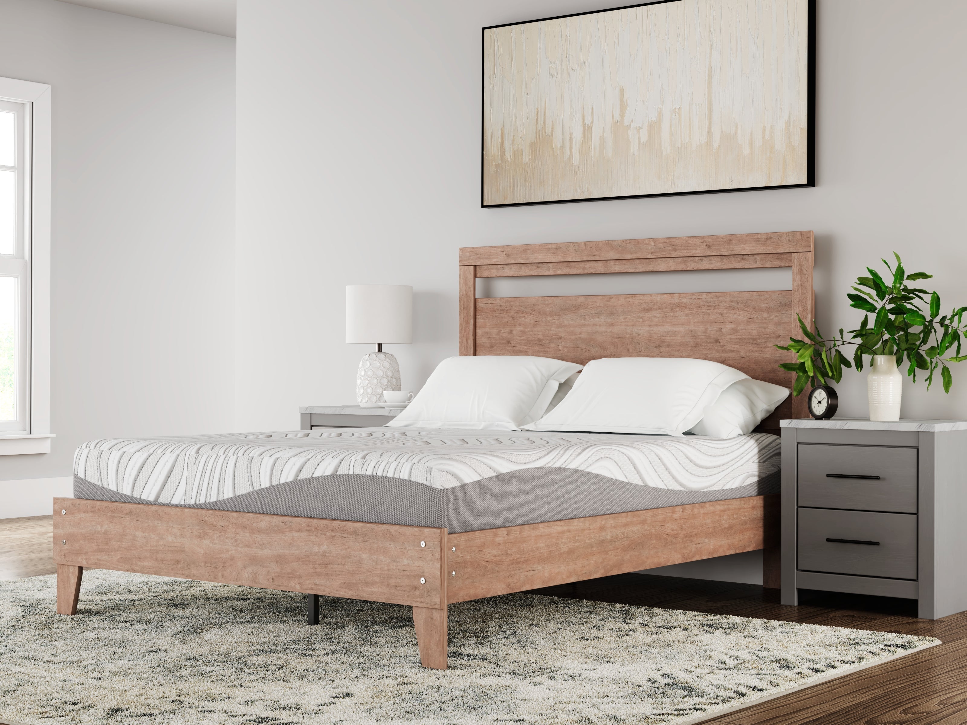 10 Inch Memory Foam Queen Mattress - furniture place usa