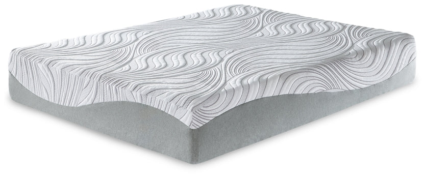 Dolante Queen Upholstered Bed with 12 Inch Memory Foam Queen Mattress, Alcona Sofa, Alcona Loveseat, Bellvern Dining Table and Bellvern Dining Chair - furniture place usa