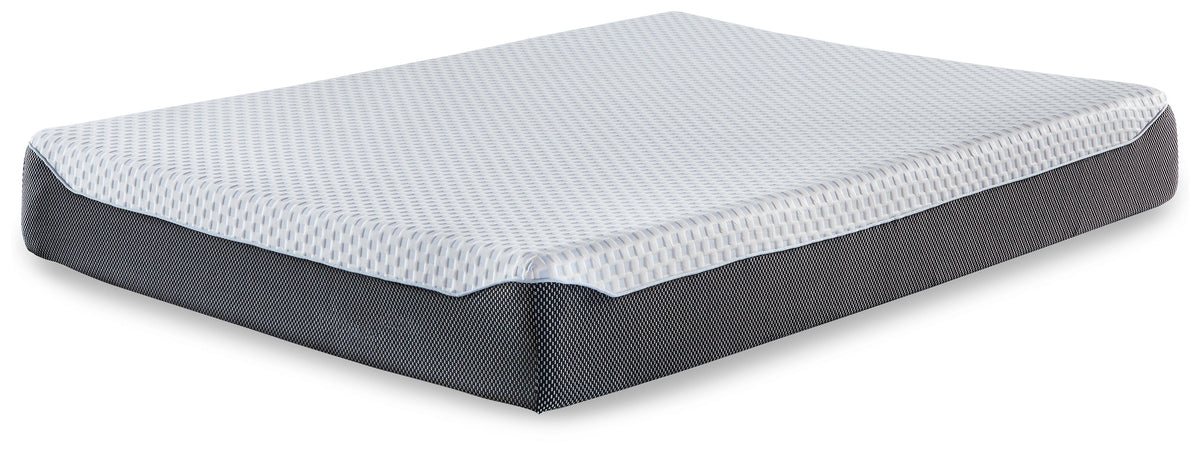 10 Inch Chime Elite Twin Memory Foam Mattress in a box with Better than a Boxspring Twin Foundation - furniture place usa