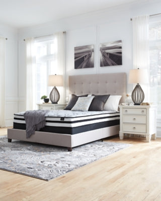 8 Inch Chime Innerspring Full Mattress in a Box with Better than a Boxspring Full Foundation - furniture place usa