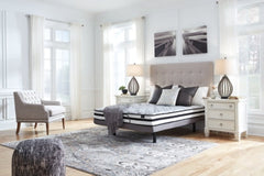 8 Inch Chime Innerspring King Mattress in a Box with Head-Foot Model-Good King Adjustable Base - furniture place usa