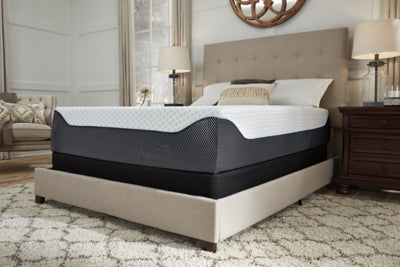 14 Inch Chime Elite King Memory Foam Mattress in a Box with Better than a Boxspring 2-Piece King Foundation - furniture place usa