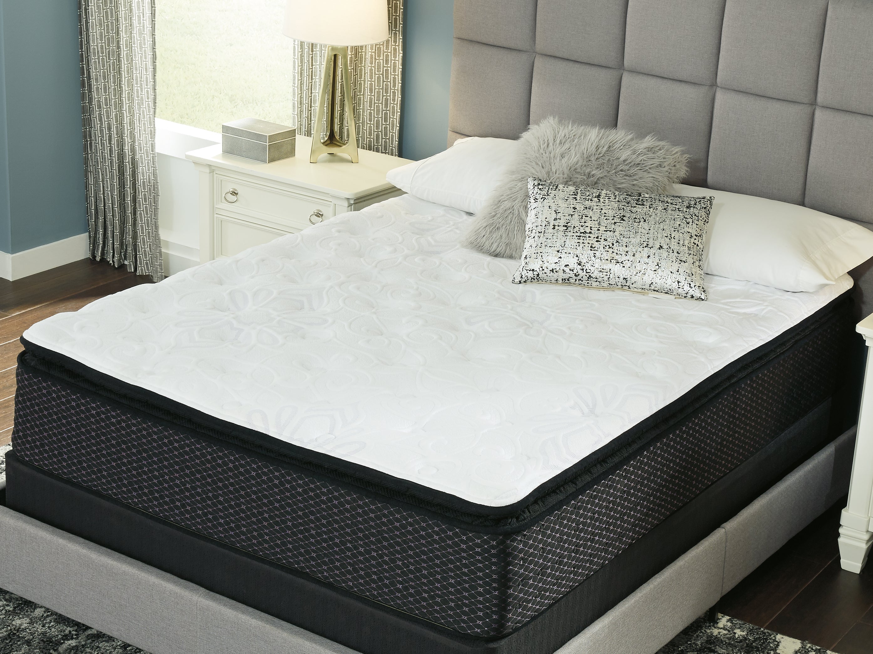 Anniversary Edition Pillowtop California King Mattress with Head-Foot Model Best California King Adjustable Base - furniture place usa