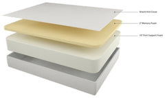 Chime 12 Inch Memory Foam Queen Mattress in a Box with Adjustable Head Queen Base - furniture place usa