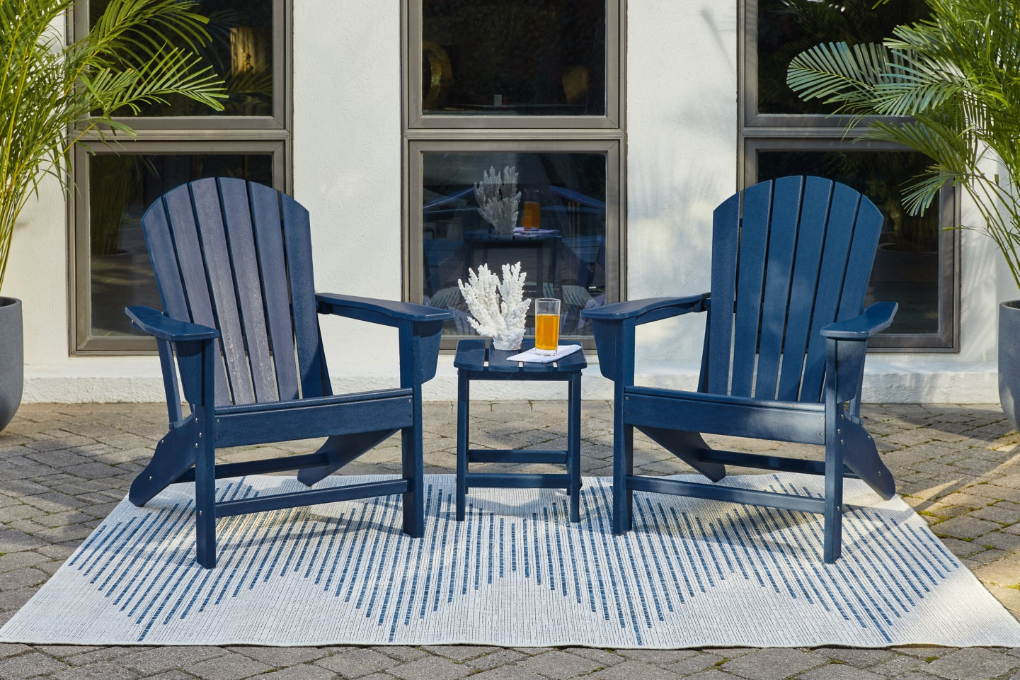 Sundown Treasure 2 Adirondack Chairs with End table - furniture place usa