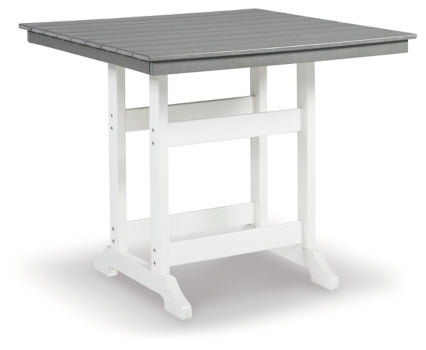 Transville Outdoor Counter Height Dining Table and 2 Barstools - furniture place usa