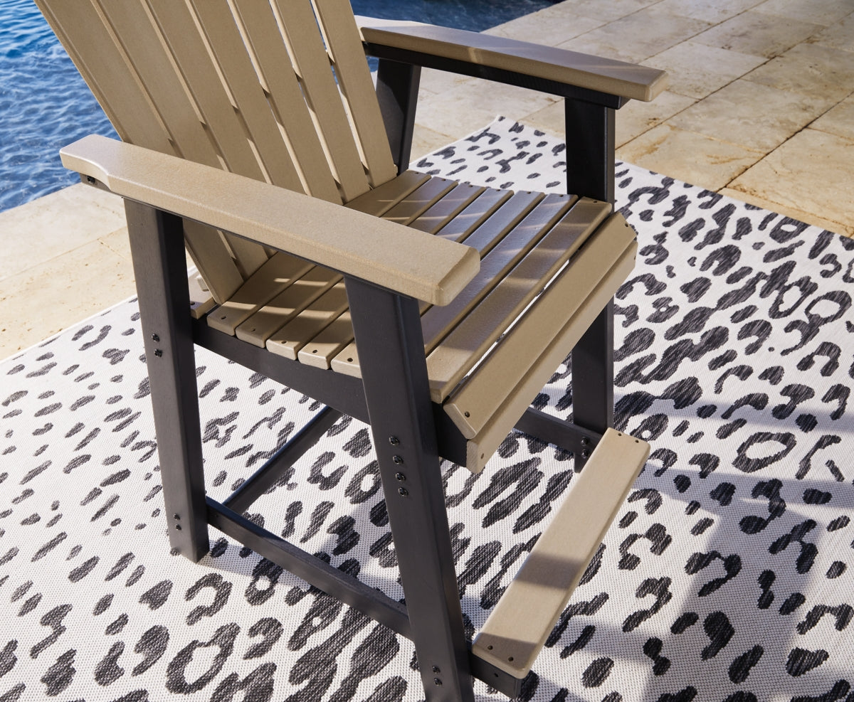 Fairen Trail Outdoor Counter Height Dining Table and 4 Barstools - furniture place usa