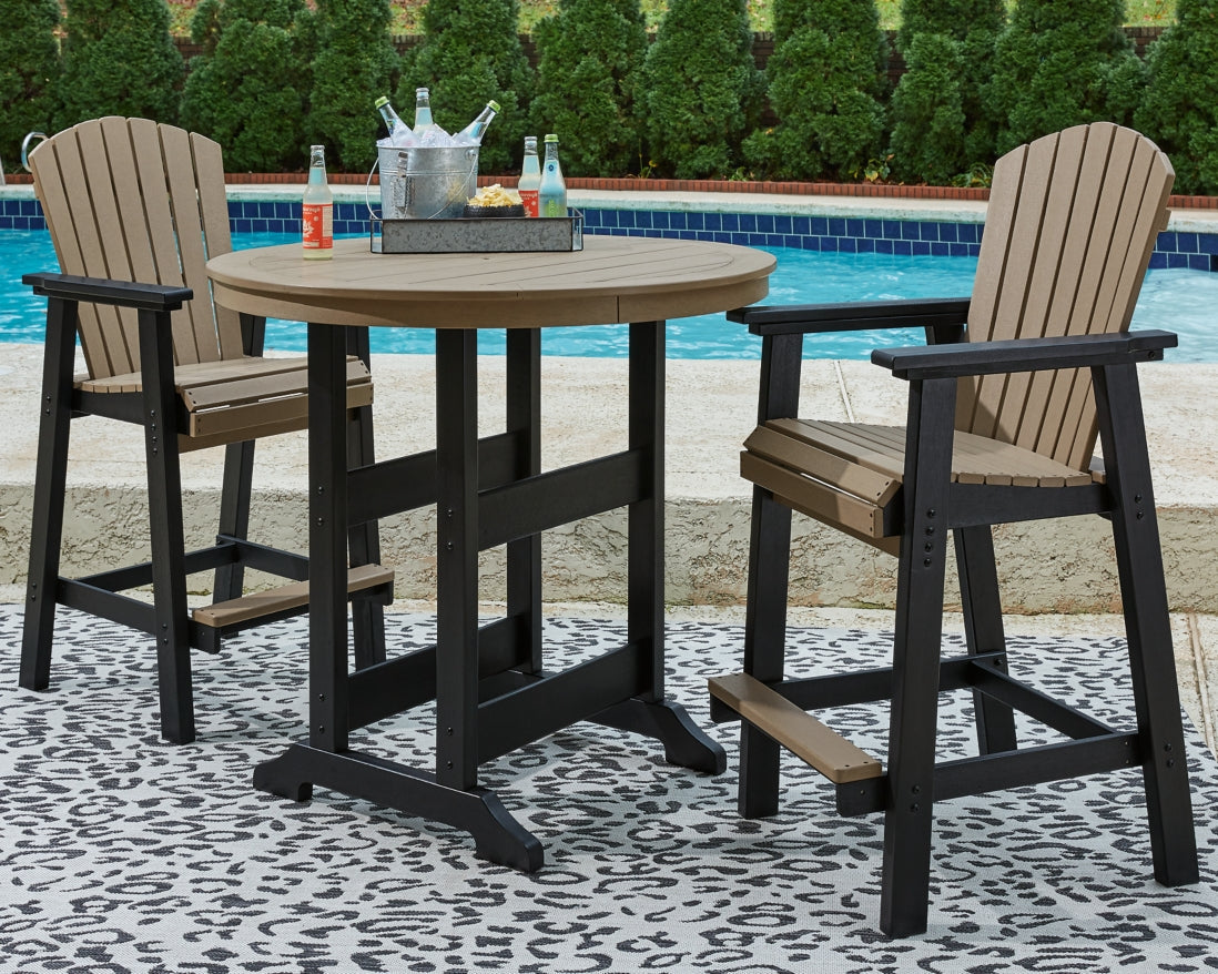 Fairen Trail Outdoor Bar Table and 2 Barstools - PKG009512 - furniture place usa